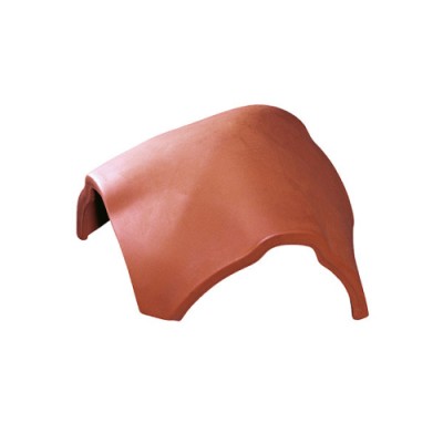 Tondach Hódfarkú félkörívesvágású (18x38) hornyolt hármas gerincelosztó elem 17 cm